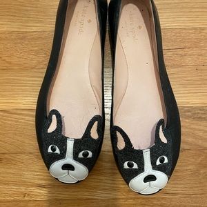 Kate Spade Ma Cherie Boston Terrier Flats